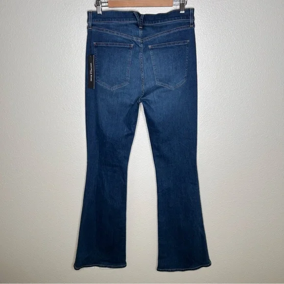 NWT Veronica Beard Beverly Skinny Flare High Rise jean in Bright Blue 31 - Picture 7 of 14